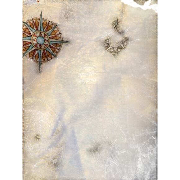 Handmade Tote Bag antique style world map with drawstring closure quality! - Picture 9 of 10